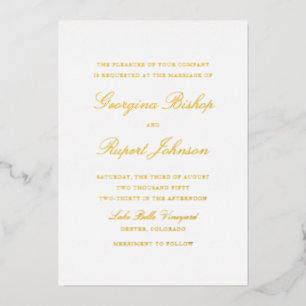 Simple Elegant Script Minimalist Wedding