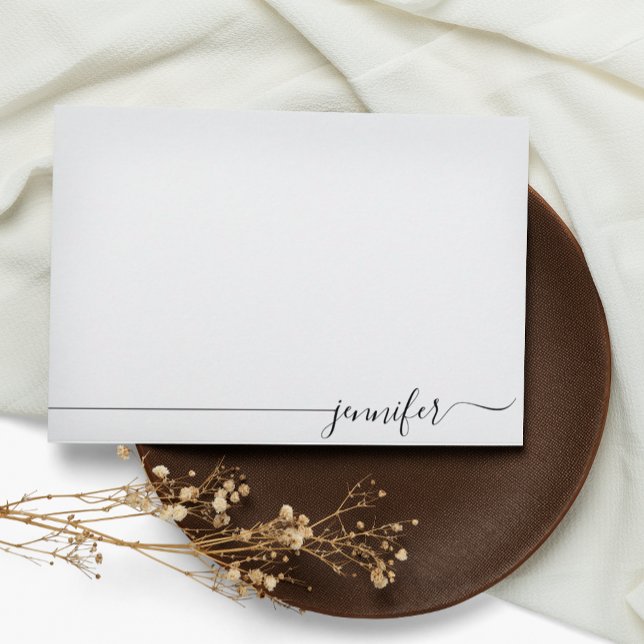 Simple Elegant Script Name Card (Creator Uploaded)