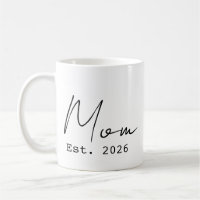 Simple Elegant Script New Mum Established 2026 