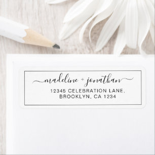 Simple Elegant Script Return Address