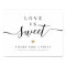 Simple elegant script wedding love is sweet sign