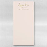 Simple Elegant Signature Minimalist Feminine Blush Magnetic Notepad<br><div class="desc">Simple Elegant Signature Minimalist Feminine Blush Magnetic Notepad</div>