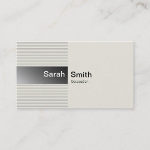 Simple Elegant Sliver Business Card