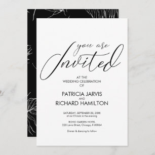 Simple Elegant & Sophisticated Wedding Invitations