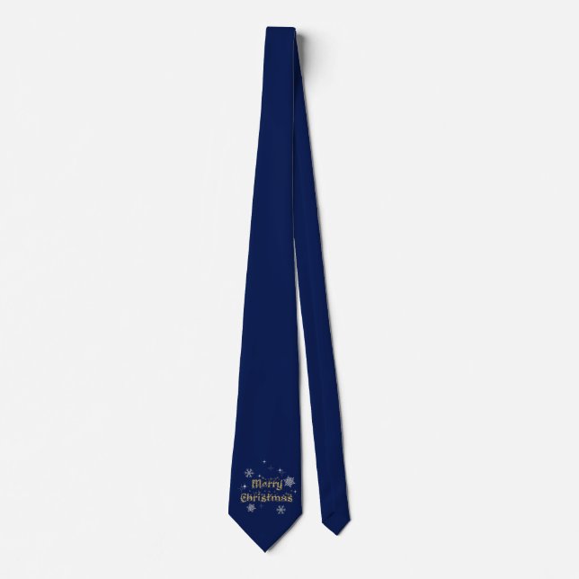 Simple Elegant Sparkling Christmas Glitter Sparkle Tie (Front)