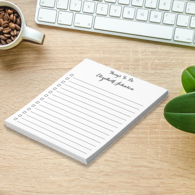 Simple Elegant Stylish Lined Checklist To Do List Notepad (Simple Elegant Stylish Lined Checklist To Do List Notepad)