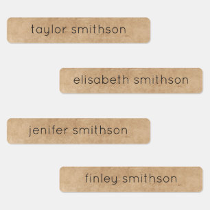 Simple Elegant Taupe Add Your Name Clothing & Food