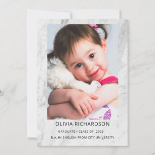Simple Elegant Text and Photo   2023 Graduation Invitation