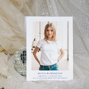 Simple Elegant Text and Photo   2023 Graduation Invitation