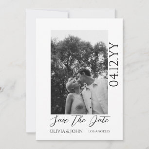 Simple Elegant Text and Photo   Save The Date