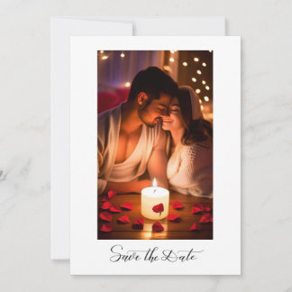 Simple Elegant Text and Photo | Save the Date Invitation