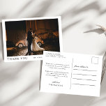 Simple Elegant Text and Photo Wedding Thank You  Postcard<br><div class="desc">Introducing our Simple Elegant Text and Photo Wedding Thank You Postcard These chic and stylish postcards are the perfect way to express your gratitude to guests after your wedding. Featuring a clean and elegant design with space for a beautiful photo from your special day and a heartfelt thank you message,...</div>