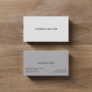 Simple Elegant Texture Consultant Business Card