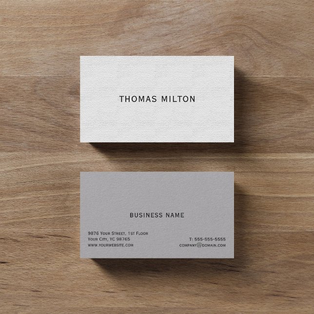 Simple Elegant Texture Consultant Business Card (Creator Uploaded)