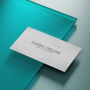 Simple Elegant Texture Grey Attorney at Law Business Card