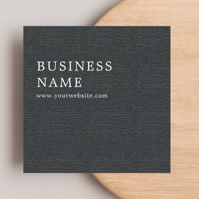 Simple Elegant Texture Grey Consultant Square Business Card (Creator Uploaded)