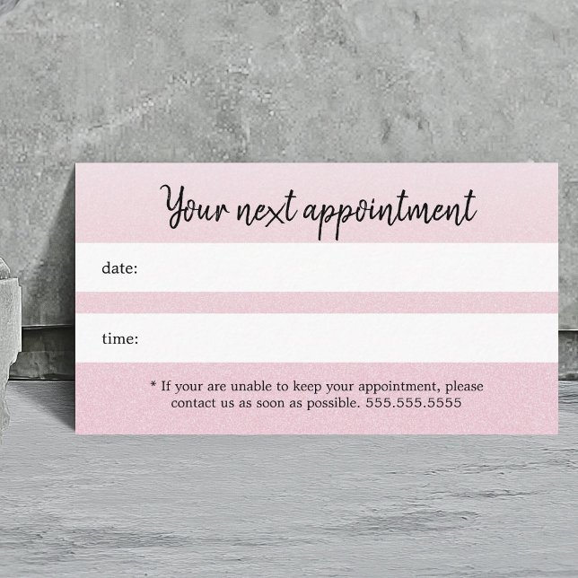 Simple Elegant Texture Pink Beauty Appointment (Creator Uploaded)