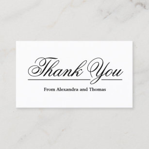 thank you business cards zazzle uk thank you business card