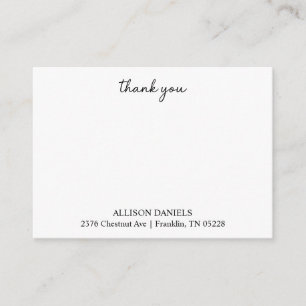 Simple Elegant Thank You Card