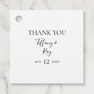Simple Elegant Thank You Favour Tags
