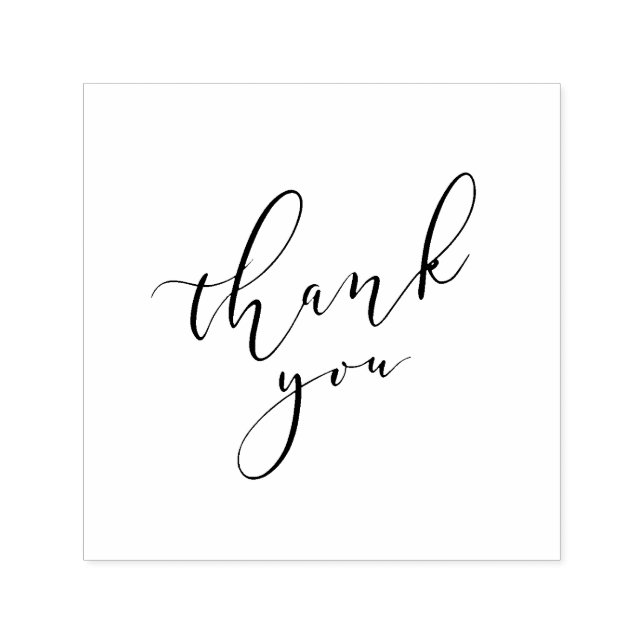 Simple elegant thank you self-ink stamp (Design)