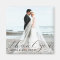 Simple Elegant Thank You Wedding Photo Magnet