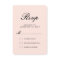 Simple Elegant Typography Blush Wedding RSVP Card