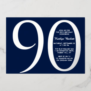 Simple Elegant Typography Milestone Birthday Real