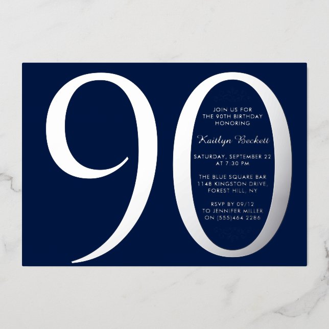 Simple Elegant Typography Milestone Birthday Real (Front)