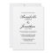 Simple Elegant Typography Wedding Invitation