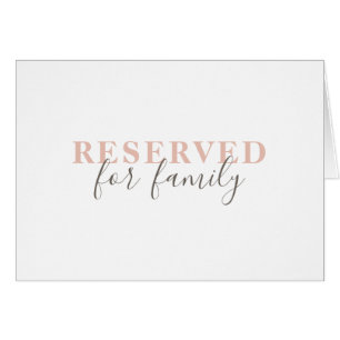 Simple elegant typography wedding reserved sign