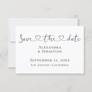 Simple Elegant Typography Wedding Save The Date