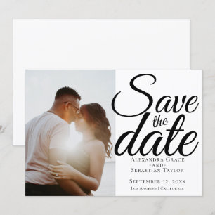 Simple Elegant Typography Wedding Save The Date