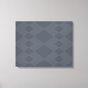 Simple, elegant, urban, chic line graphic pattern canvas print