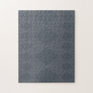 Simple, elegant, urban, chic line graphic pattern jigsaw puzzle