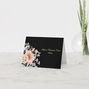 Simple Elegant Watercolor Floral Blank Note Card