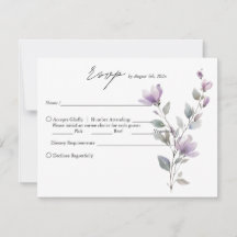 Simple Elegant watercolor floral script wedding