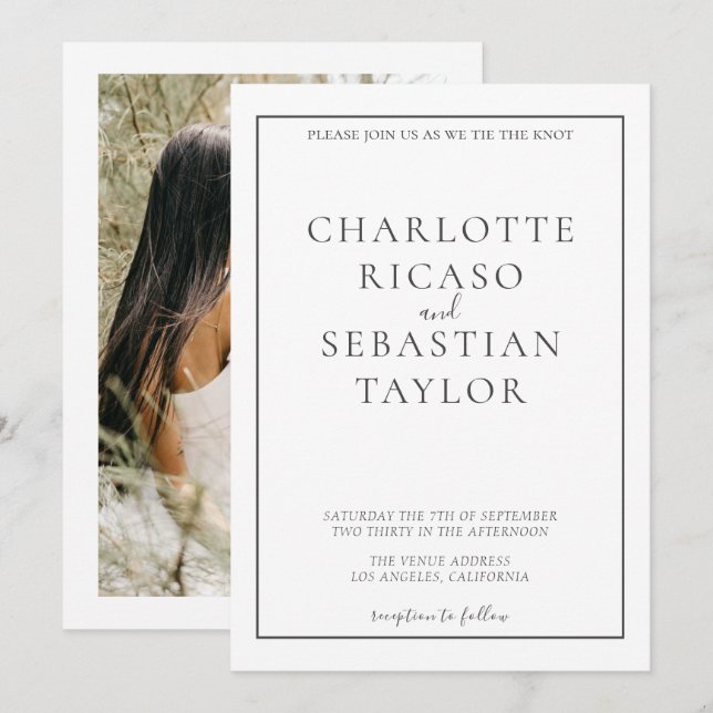 Simple Elegant Wedding (Front/Back)