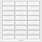 Simple elegant wedding guest address label