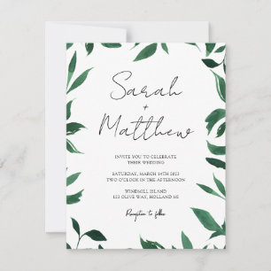 Simple & elegant Wedding Invitation