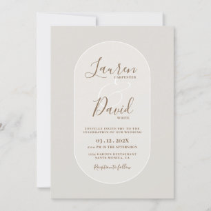 Simple Elegant Wedding Invitation