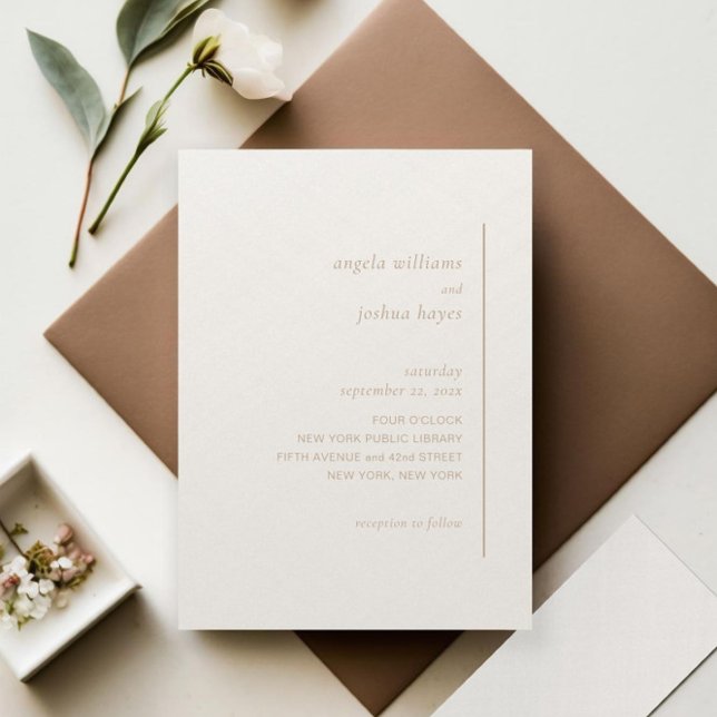 Simple Elegant Wedding Invitation (Creator Uploaded)