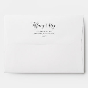 Simple Elegant Wedding Invitation Envelope