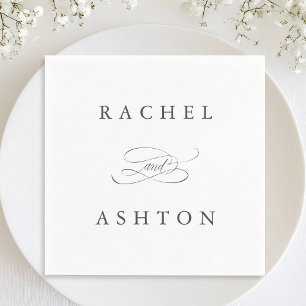Simple Elegant Wedding Napkins