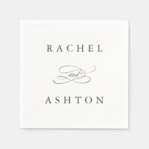 Simple Elegant Wedding Napkins
