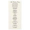 Simple Elegant Wedding Program
