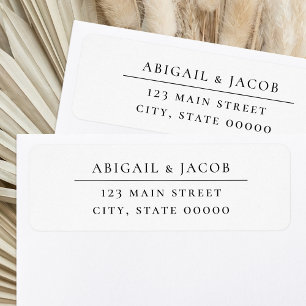 Simple Elegant Wedding Return Address