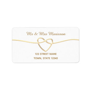 Simple Elegant Wedding Return Address Label
