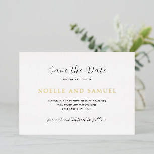 Simple Elegant Wedding Save the Date