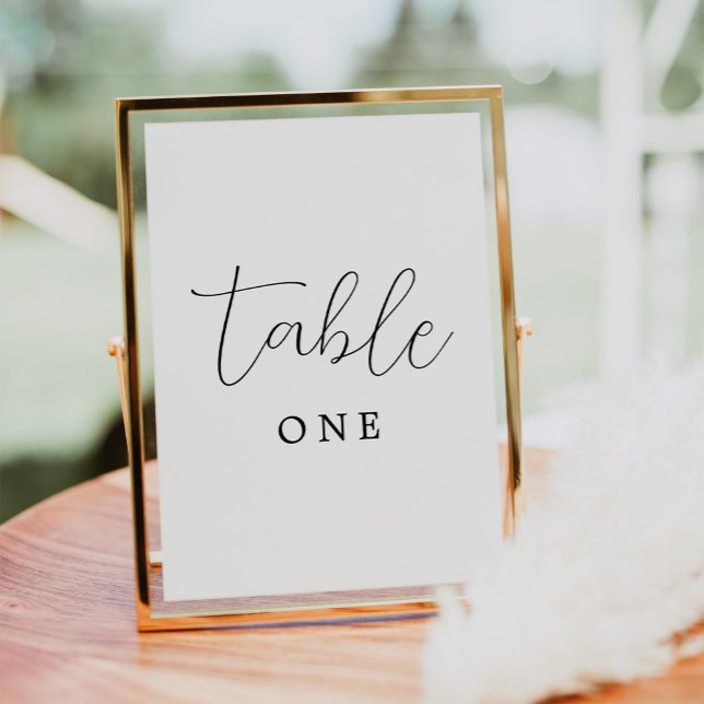 Simple Elegant Wedding  Table Number (Creator Uploaded)